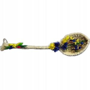 Świąteczna Dekoracja Wielkanocna Słomkowa Łyżka/Widelec z Suszem 46-50 cm