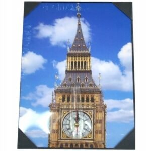 Stylowy zegar ścienny prostokątny 40x30cm - różne wzory
