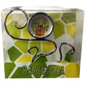 Elegancki zegar stojący okrągły 13 cm - na podstawce BARCELONA