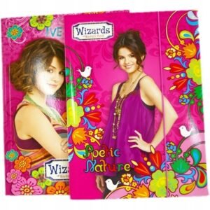Teczka papierowa laminowana A4 "Wizards" z gumką.