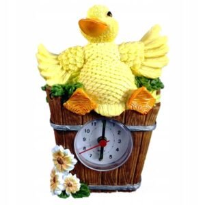 Zegar stojący - model "Kaczka", 15 cm, na baterię.