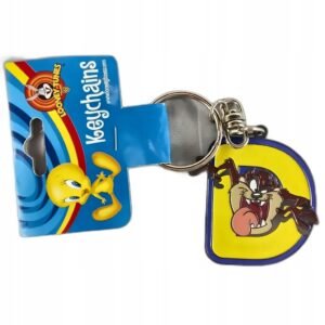 Brelok do kluczy Looney Tunes z literką "D" - 4 cm
