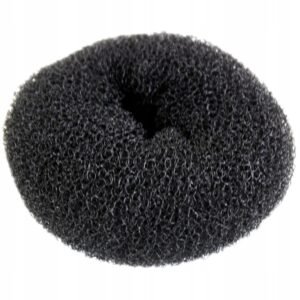 Gumka do włosów typu kokówka, 10 cm, czarna.