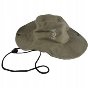 Kapelusz męski Safari 60 cm - gruby bawełniany, kolor khaki