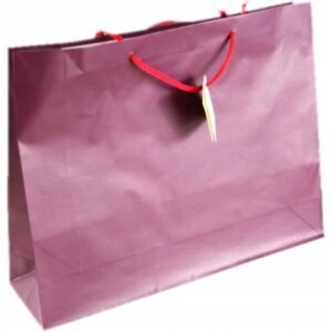 Torebka laminowana L, 38x29 cm, burgund.